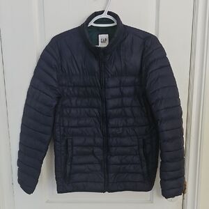 GAP Women's Dark Blue Puffer Jacket